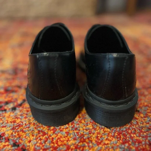 Dr. Martens Black 1461 MONO SMOOTH LEATHER OXFORD SHOES - Picture 6 of 8